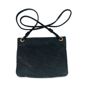 Margot New York Handbag Black Leather Crossbody Minimalist Classic Basic‎